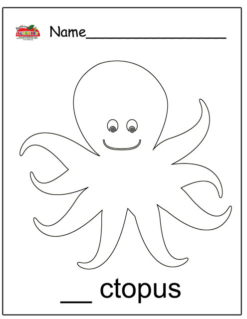 octopus coloring pages and activities - photo #8